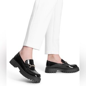 DREAM PAIRS Chunky Penny Loafer Slip On Casual Dressy Shoes with Arch Support